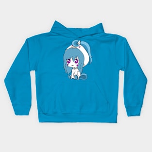 creepypasta unicorn (candy cane) Kids Hoodie